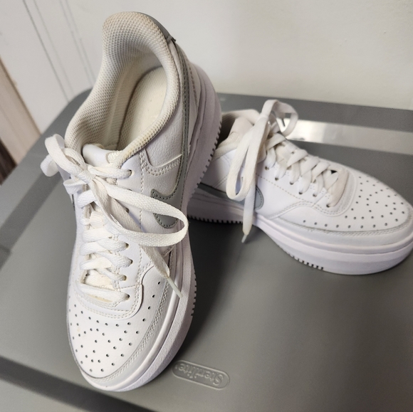 Nike Shoes - Nike court vision Alta.womens ...white/silver...size 7